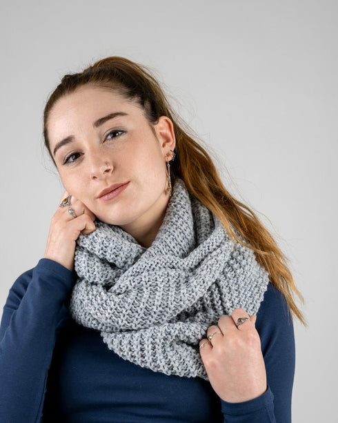 TreeScarf Tube Light Grey Mel